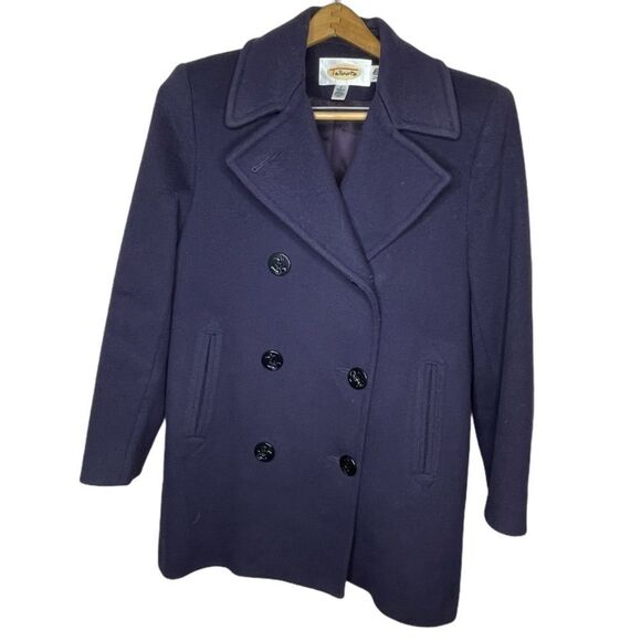 Talbot's Navy Wool Coat - Picture 1 of 7